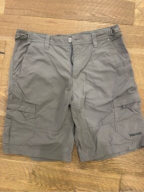 Marmot Men's Lightweight Charcoal Cargo Shorts